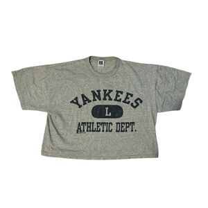 Gray Yankees Athletic Dept T-Shirt